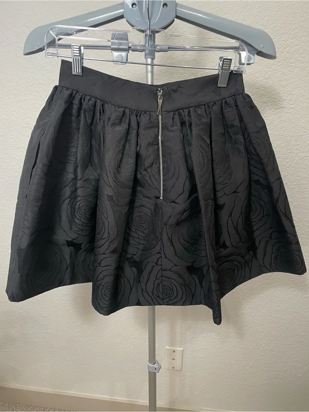 kate spade New York Skirt The Rules Black Rose Jacquard Fit & Flare Skirt Size 4
